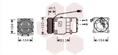 Van Wezel 0900K257 - Компресор, кондиціонер autozip.com.ua