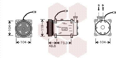 Van Wezel 0900K215 - Компресор, кондиціонер autozip.com.ua