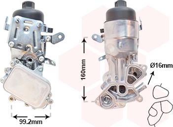 Van Wezel 09013730 - Масляний радіатор, моторна олія autozip.com.ua