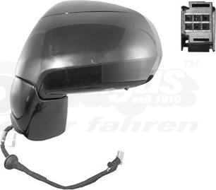 Van Wezel 0928805 - Зовнішнє дзеркало autozip.com.ua