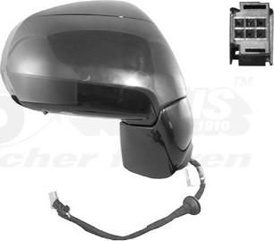 Van Wezel 0928806 - Зовнішнє дзеркало autozip.com.ua