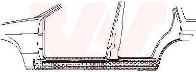 Van Wezel 0605.01 - Підніжка, накладка порога autozip.com.ua