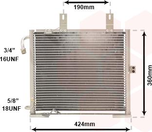 Van Wezel 06005147 - Конденсатор, кондиціонер autozip.com.ua