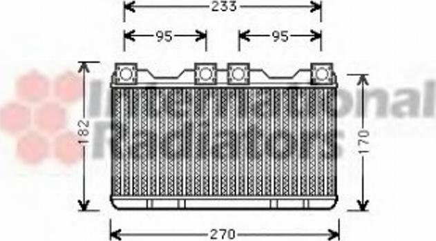 Van Wezel 06006259 - Теплообмінник, опалення салону autozip.com.ua