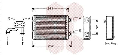 Van Wezel 06006257 - Теплообмінник, опалення салону autozip.com.ua