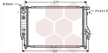 Van Wezel 06002092 - Радіатор, охолодження двигуна autozip.com.ua