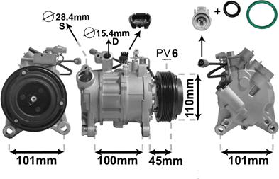 Van Wezel 0600K499 - Компресор, кондиціонер autozip.com.ua