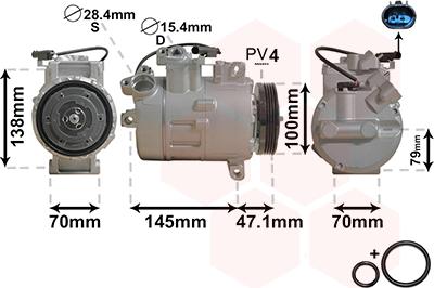 Van Wezel 0600K306 - Компресор, кондиціонер autozip.com.ua