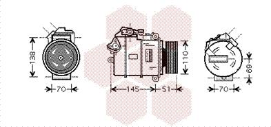 Van Wezel 0600K384 - Компресор, кондиціонер autozip.com.ua