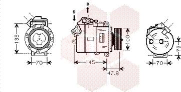 Van Wezel 0600K331 - Компресор, кондиціонер autozip.com.ua