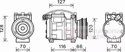 Van Wezel 0600K232 - Компресор, кондиціонер autozip.com.ua