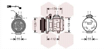 Van Wezel 0600K228 - Компресор, кондиціонер autozip.com.ua