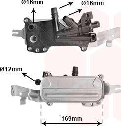 Van Wezel 06013710 - Масляний радіатор, автоматична коробка передач autozip.com.ua