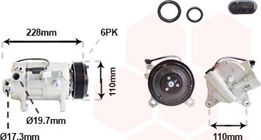Van Wezel 0601K716 - Компресор, кондиціонер autozip.com.ua