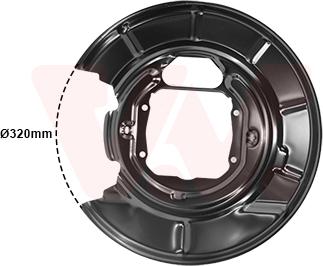 Van Wezel 0639378 - Відбивач, диск гальмівного механізму autozip.com.ua