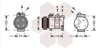 Van Wezel 0100K016 - Компресор, кондиціонер autozip.com.ua