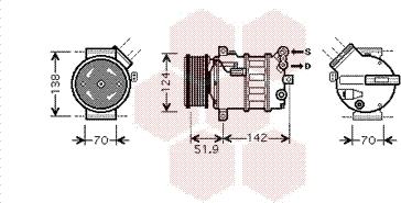 Van Wezel 0100K112 - Компресор, кондиціонер autozip.com.ua