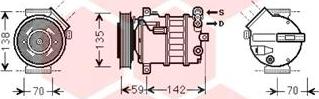 Van Wezel 0100K131 - Компресор, кондиціонер autozip.com.ua