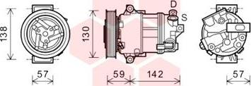 Van Wezel 0100K126 - Компресор, кондиціонер autozip.com.ua