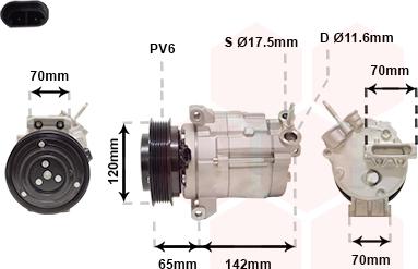 Van Wezel 0800K063 - Компресор, кондиціонер autozip.com.ua