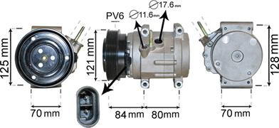 Van Wezel 0800K037 - Компресор, кондиціонер autozip.com.ua