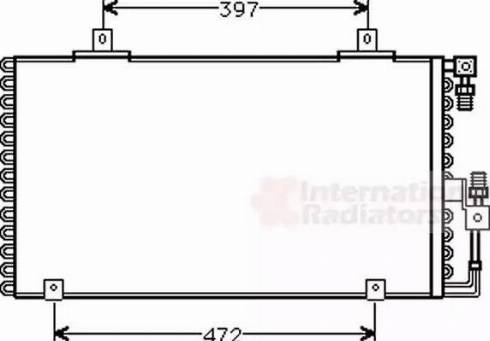 Van Wezel 03005106 - Конденсатор, кондиціонер autozip.com.ua