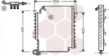 Van Wezel 03005119 - Конденсатор, кондиціонер autozip.com.ua