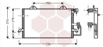 Van Wezel 03005118 - Конденсатор, кондиціонер autozip.com.ua