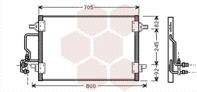 Van Wezel 03005175 - Конденсатор, кондиціонер autozip.com.ua