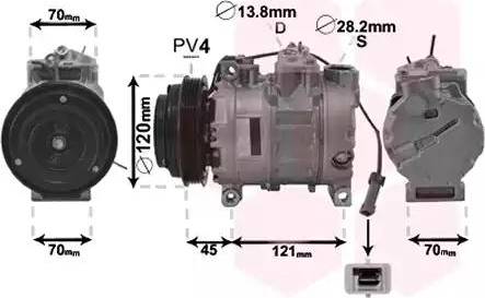 Van Wezel 0300K379 - Компресор, кондиціонер autozip.com.ua