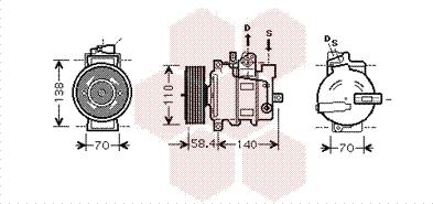 Van Wezel 0300K274 - Компресор, кондиціонер autozip.com.ua