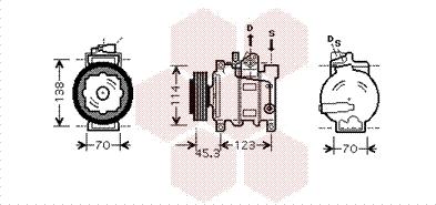 Van Wezel 0300K276 - Компресор, кондиціонер autozip.com.ua