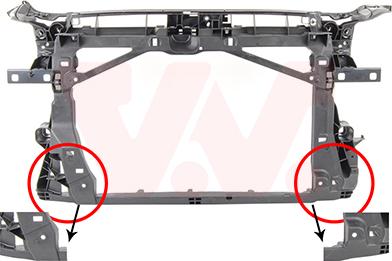 Van Wezel 0336668 - Панель передня AUDI A3 12 > 16 вир-во Van Wezel autozip.com.ua