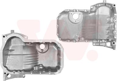 Van Wezel 0324072 - Поддон масляный двигателя без отверстия сливного масла из турбины VAG A4 1.8-1.9TDi 99-00 пр-во Wan autozip.com.ua