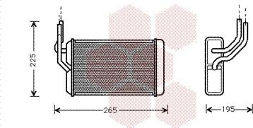 Van Wezel 02006105 - Теплообмінник, опалення салону autozip.com.ua