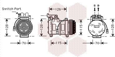 Van Wezel 0200K027 - Компресор, кондиціонер autozip.com.ua