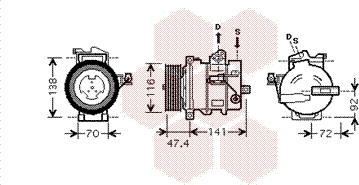 Van Wezel 0200K188 - Компресор, кондиціонер autozip.com.ua