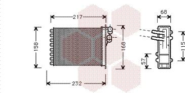 Van Wezel 07006046 - Теплообмінник, опалення салону autozip.com.ua