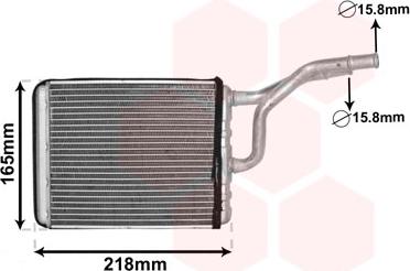 Van Wezel 07006137 - Теплообмінник, опалення салону autozip.com.ua
