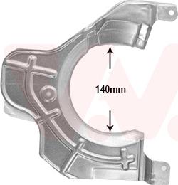 Van Wezel 1651371 - Відбивач, диск гальмівного механізму autozip.com.ua