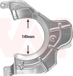 Van Wezel 1651372 - Відбивач, диск гальмівного механізму autozip.com.ua