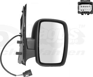 Van Wezel 1612808 - Зовнішнє дзеркало autozip.com.ua