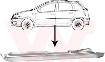 Van Wezel 1620103 - Підніжка, накладка порога autozip.com.ua