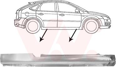 Van Wezel 1863102 - Підніжка, накладка порога autozip.com.ua