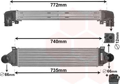 Van Wezel 18004481 - Интеркулер autozip.com.ua