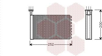 Van Wezel 18006164 - Теплообмінник, опалення салону autozip.com.ua