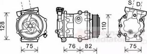 Van Wezel 1800K479 - Компресор, кондиціонер autozip.com.ua