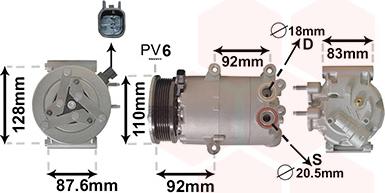 Van Wezel 1800K477 - Компресор, кондиціонер autozip.com.ua