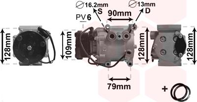 Van Wezel 1800K105 - Компресор, кондиціонер autozip.com.ua