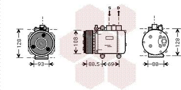 Van Wezel 1800K174 - Компресор, кондиціонер autozip.com.ua